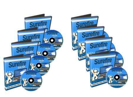 Surefire Solo Ads video course for building profitable email lists with PLR MRR resell rights