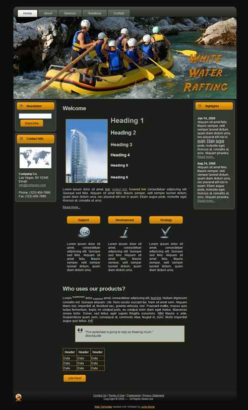 Rafting WP Theme with Master Resale Rights – digital download for adventure websites