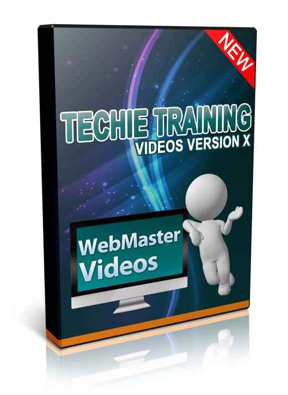 Techie Training Videos V10 digital download with PLR resell rights for internet marketing skills
