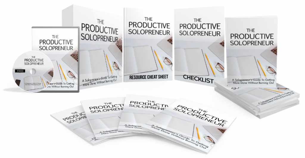 The Productive Solopreneur video course designed for solopreneurs seeking productivity and PLR resell rights.