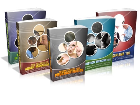 Habits and subconscious mind mastery bundle with 5 ebooks for personal growth and resell rights