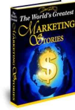 eBook cover of The World's Greatest Marketing Stories with resell rights for unlimited profit