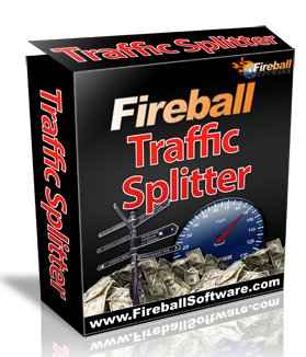 Traffic Splitter script dashboard example showcasing equal visitor distribution for online marketers