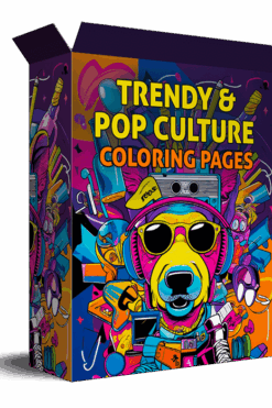 Trendy and Pop Culture Coloring Pages