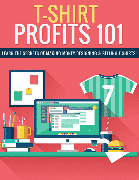 Digital t-shirt design profit report with PLR MRR resell rights for online sellers