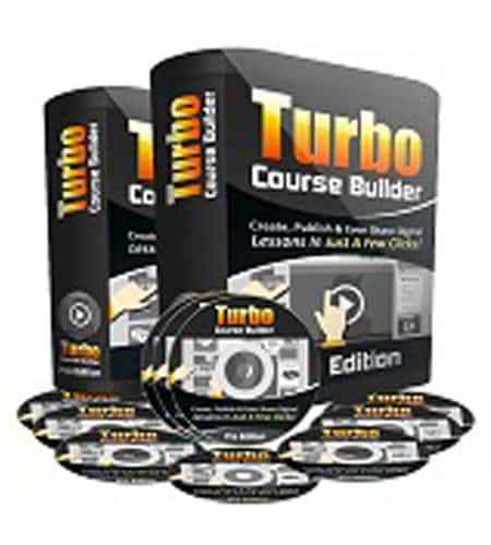 Turbo Course Builder Pro digital download with PLR/MRR resell rights for creating online courses like a pro