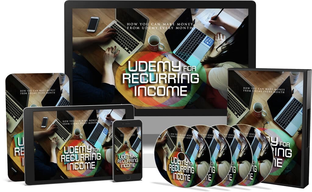 Udemy for recurring income video course with PLR MRR resell rights digital download