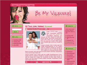 Valentine Rose WordPress theme bundle with PLR resell rights and digital download