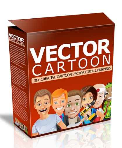 Vector Cartoon Package - high-quality cartoon graphics for websites with PLR/MRR resell rights