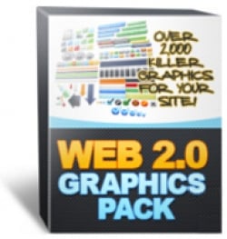 Professional mini site graphics collection for web design and blogs with PLR rights