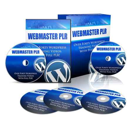 Complete WordPress video tutorial series with PLR/MRR rights, over 40 lessons on domains, hosting, themes, plugins, and more