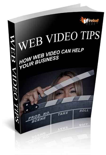 Web Video Tips video marketing PLR MRR ebook cover with camera and lighting tips