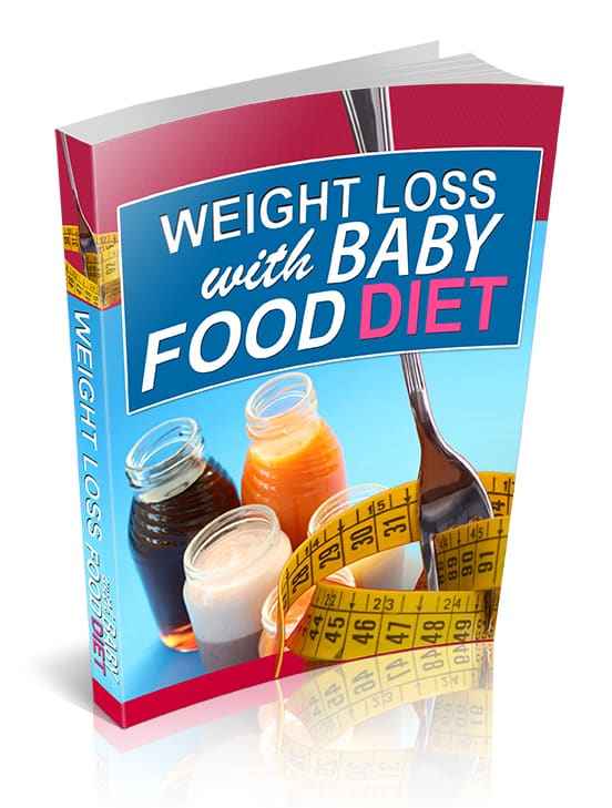 Baby food diet weight loss ebook with PLR MRR resell rights – digital download cover image