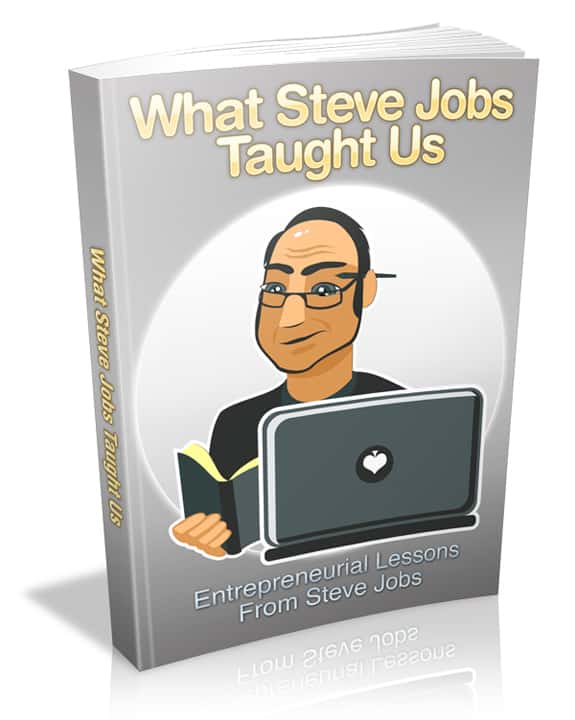 Steve Jobs influence innovation e-book cover perfect for business lessons and success secrets