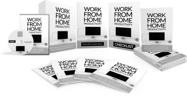 Work from home productivity video course with PLR MRR resell rights for remote success