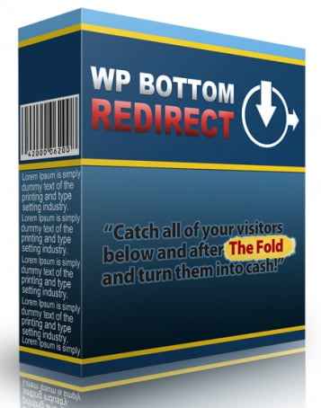 WP Bottom Redirect Plugin – digital download with resell rights for visitor redirection
