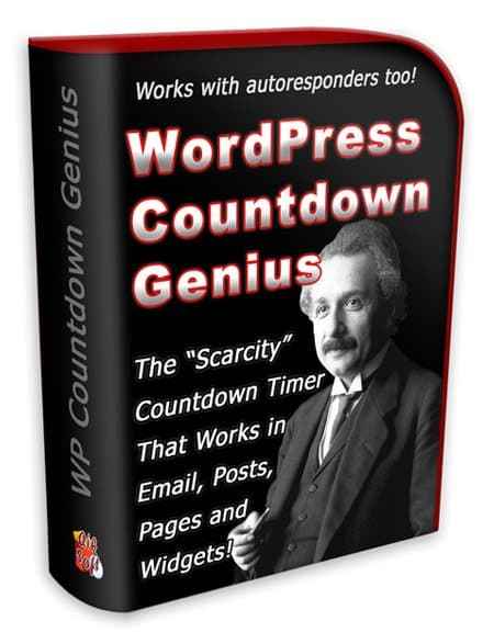 WP Countdown Genius Plugin – inject scarcity with countdown timers for emails, widgets, and promo pages