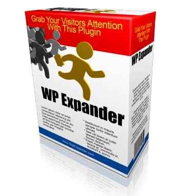 WP Expander Plugin sidebar unfolding effect with timed widget reveal and resell rights