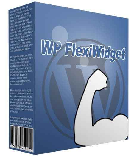 WP FlexiWidget Plugin for inserting widgets into WordPress posts and pages with PLR MRR rights