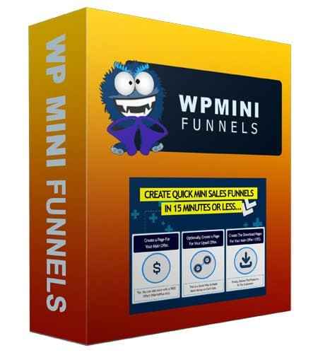 WP Mini Funnels software for building sales funnels quickly with PLR MRR rights