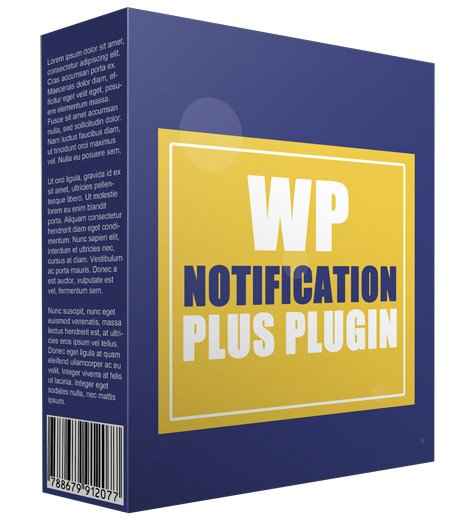 WP Notification Plus software for grabbing reader attention and boosting conversions with PLR/MRR rights