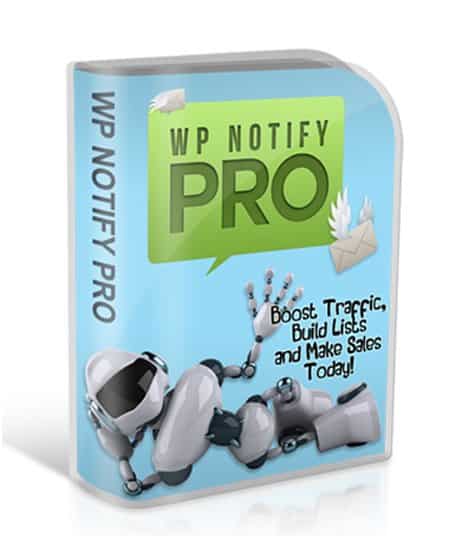 WP Notify Pro software dashboard interface with notification features