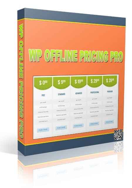 Professional WordPress pricing page plugin with PLR/MRR resell rights for customizable 3-tier tables