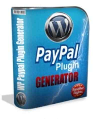 WP PayPal Plugin Generator – branded digital download with full PLR/MRR resell rights