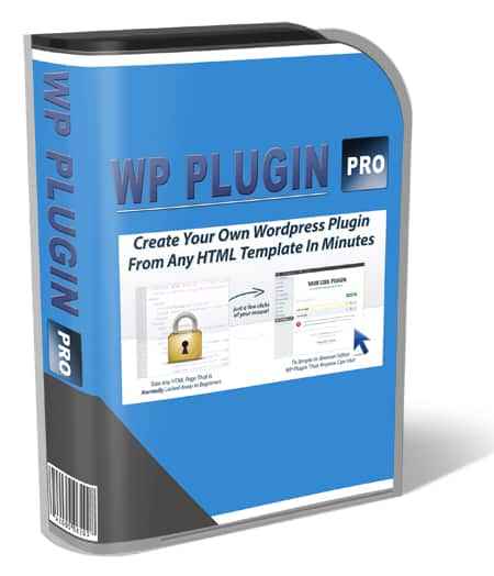 WP Plugin Pro digital tool to create unlimited WordPress plugins from HTML templates with PLR/MRR rights