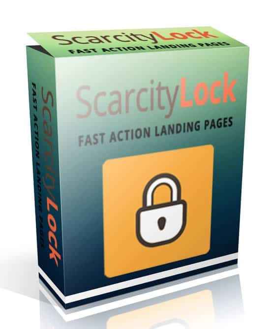 WP Scarcity Lock Plugin showing viral eBook landing page with countdown timer and social share buttons