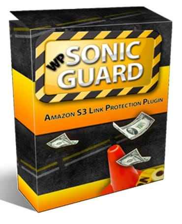 WP Sonic Guard plugin screenshot – secure your Amazon S3 files with PLR MRR resell rights