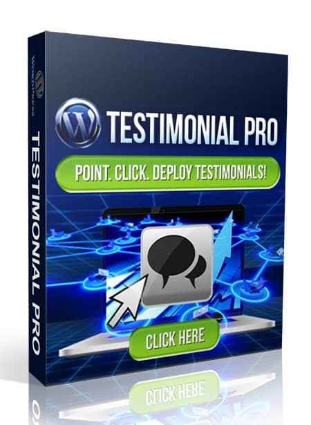 WP Testimony Pro plugin dashboard with testimonial display example