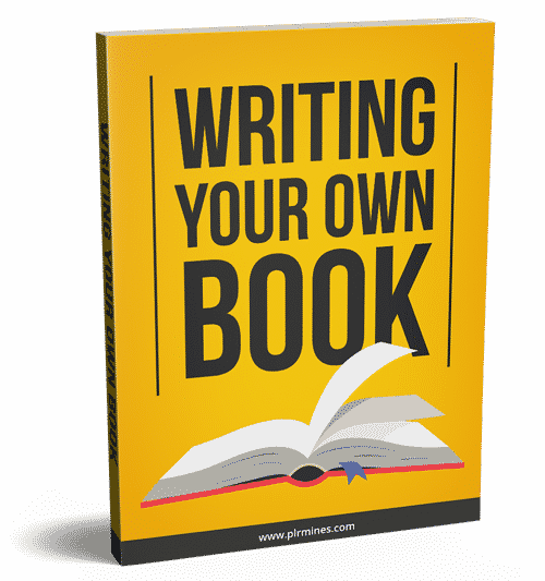 Writing your own book PLR eBook cover – digital download with resell rights for entrepreneurs and authors