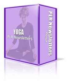 Yoga niche PLR content pack 52 newsletters articles blog posts digital download