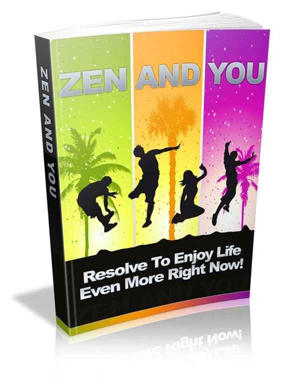 Zen And You PLR eBook cover – digital download with resell rights for personal growth