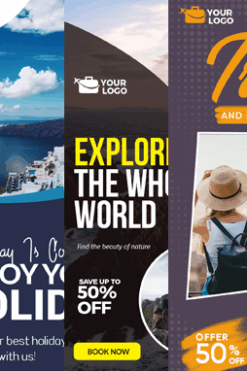travel vertical ad templates