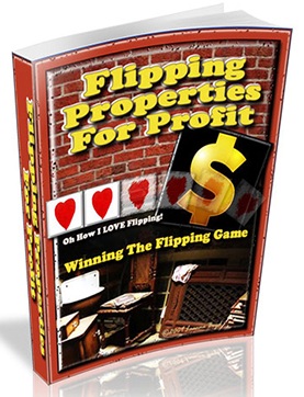 Flipping properties for profit ebook with PLR MRR resell rights digital download